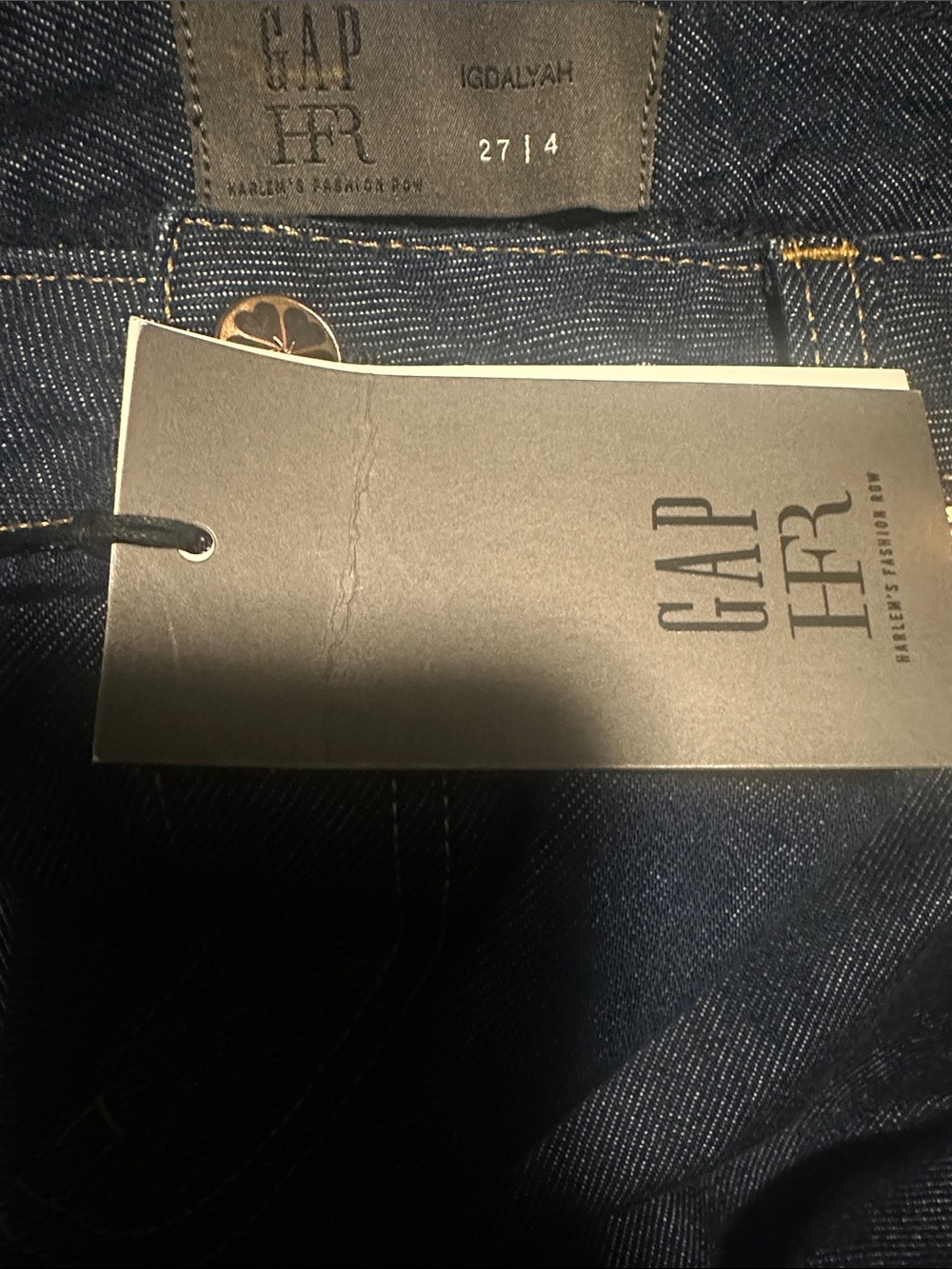 NWT! Gap × HFR Ruffle Denim Midi Skirt by IGDALYAH - Size 4 - Picture 8 of 8
